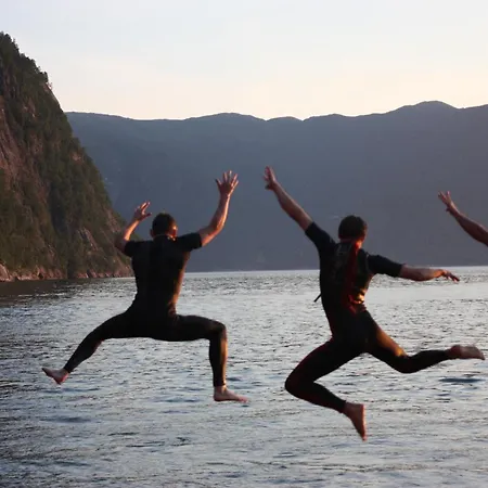 Fjordhytte-16 Direkt Am Sognefjord In Bjordal, Mit Mietbaren 9,9 Ps Bis 60 Ps Motorbooten Bjordal (Hoyanger)